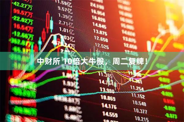 中财所 10倍大牛股，周二复牌！
